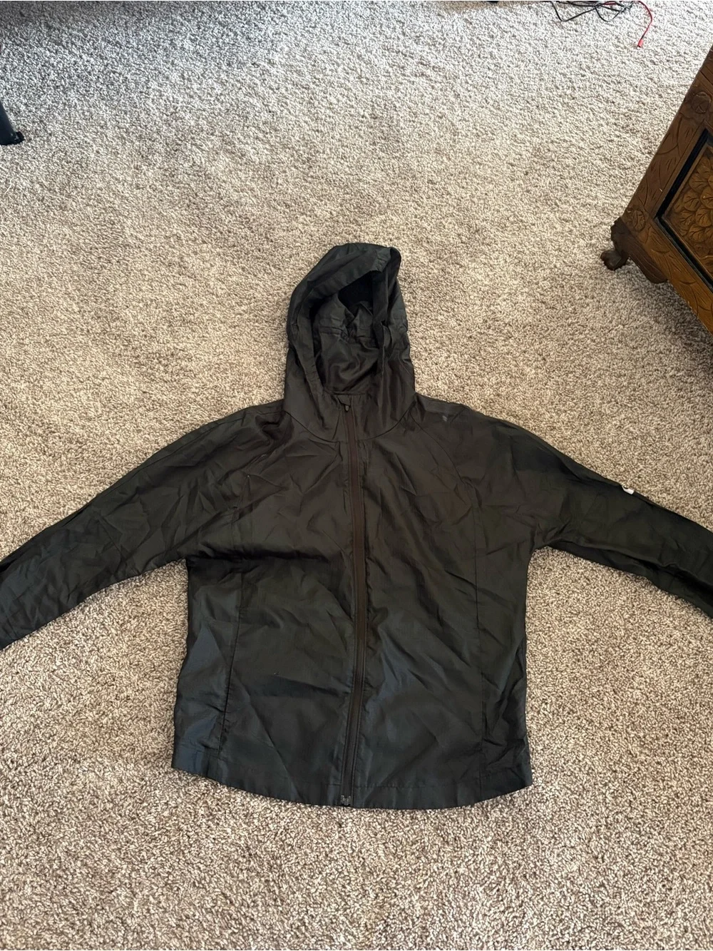 Nike Black Hooded Windbreaker Jacket